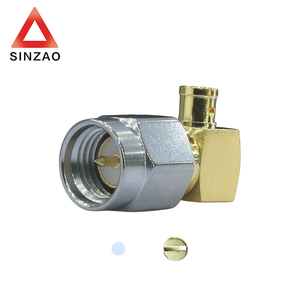 Sinzao SMA-JWB2G RF nối cắm thép không gỉ góc phải Tương thích với rg405/ut086 (cáp) 12g - Product Image 2