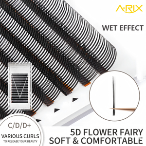 Extensions de cils 5D effet mouillé, volumineuses et pointues, pré-fabriquées, en PBT de haute qualité, fabriquées à la machine - Product Image 6