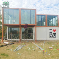 STC 2 Bedroom Mini Flat Pack Container House Prêt à vivre Maisons préfabriquées en conteneur