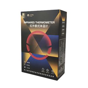 Fabricant professionnel d'emballages de protection médicale Boîtes de thermomètre infrarouge imprimées sur mesure - Product Image 1