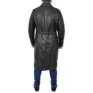 Manteau en cuir slim à carreaux pour homme, haute qualité, respirant, idéal pour l'extérieur – Meilleure vente - Product Image 2