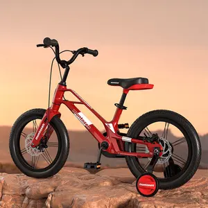 Montasen design bicicleta de magnésio, para crianças, engrenagem fixa, 16 polegadas, ciclismo, passeio de bicicleta