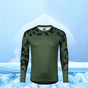 เสื้อจักรยานแขนยาวสำหรับผู้ชายรุ่นใหม่ล่าสุดสำหรับฤดูใบไม้ร่วง ผลิตจากโพลีเอสเตอร์น้ำหนักเบา ระบายอากาศได้ดี แห้งเร็ว เหมาะสำหรับกิจกรรมกลางแจ้ง - Product Image 2