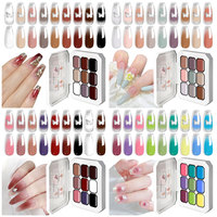 Nouveau Gel UV de Salon à Effet Macaron Dégradé et Tacheté, Longue Durée, Non Toxique, pour Lampe LED, Personnalisable avec Logo, pour Peinture d'Ongles