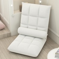Fauteuil de sol moderne pliable et réglable en flanelle pour personne paresseuse, pouf de luxe, canapé tatami pour chambre, bureau à domicile, salon