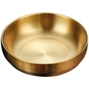 Plato pequeño de acero inoxidable 304, plato de inmersión <span class=keywords><strong>coreano</strong></span> de Kimchi dorado, para barbacoa y <span class=keywords><strong>restaurante</strong></span> - Product Image 6