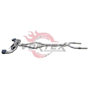 Sistema de Escape Catback Vortex SS304 para Alfa Romeo Giulia Stelvio Quadrifoglio 2.9T con Sistema Valvetronic y Puntas Cuádruples en Negro Mate - Product Image 5