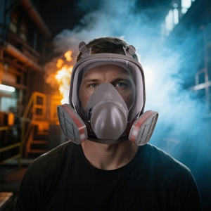 Máscara de Seguridad Industrial Antivaho 6800 para Pintura y Pulverización, Filtro de Polvo, Protección Facial Completa contra Formaldehído - Product Image 3