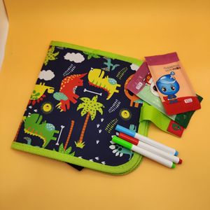 Pizarra Portátil de Doble Cara de Cuero PU para Niños, Lavable, Reutilizable, para Dibujar y Colorear, 4.5 Pulgadas - Product Image 6