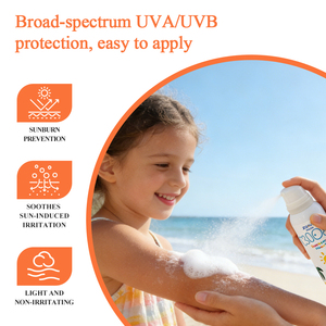 Mousse Solare per Bambini <span class=keywords><strong>SPF30</strong></span>+ Delicata Ipoallergenica Senza Profumo Schiuma Solare per la Cura della Pelle Sensibile dei Bambini - Product Image 3