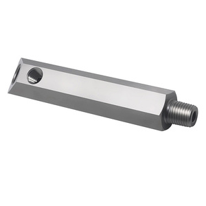 Extension de capteur de pression d'huile en acier inoxydable usiné CNC, double ports NPT 1/4 " et 1/8 " pour moteurs Ford Mustang 302/351C V8 - Product Image 6