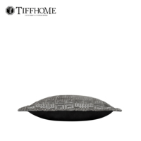 Coussin décoratif Tiff Home en velours coupé tissé 48x48cm, écologique, amovible, lavable, motif géométrique, haute qualité, pour salon et canapé