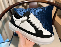 Chaussures à lacets pour homme en cuir fendu, épaisses, respirantes, légères, durables, confortables, avec semelle intermédiaire en TPU et doublure en peluche, rehaussantes