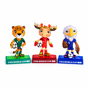Producto Oficial con Licencia Oficial en Venta, Mascota de la Copa Mundial FIFA 2026, 9 cm, ABS, Materiales Ecológicos para Niños, Maple Canadá - Product Image 4