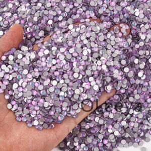 Strass en gros Oleeya, 12 tailles identiques, série Opale en verre SS6-SS30, cristaux à dos plat non thermocollants pour accessoires DIY et gobelets - Product Image 2