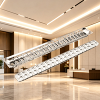 Lentille linéaire transparente extrudée pour contrôle UGR LED, design anti-éblouissement, éclairage suspendu encastré, confort visuel optimisé