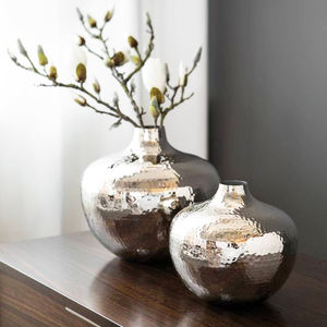 Poterie Pots De Fleurs Vases pour Salon Décor Vente Chaude En Aluminium Urnes Planteur Pots De Fleurs Vase pour Jardin Décor Meilleur Vendeur - Product Image 2