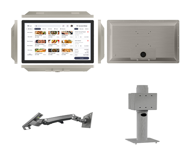 New Industrial Intel KDS Touch Screen 15.6 Inch All-In-One Android 14 POS Kitchen Display Monitor Restaurant Tablet Wi-Fi