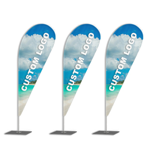 Bandera Lágrima Personalizada para <span class=keywords><strong>Publicidad</strong></span> Exterior, Bandera Voladora en Forma de Lágrima - Product Image 1
