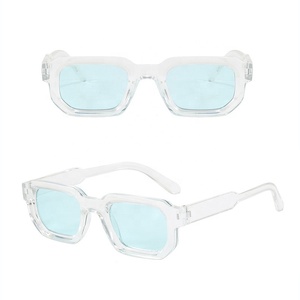 Occhiali da Sole Vintage 2026 per Uomo, Stile Punk, Montatura <span class=keywords><strong>Nera</strong></span> di Lusso con Acetato Rosso, Occhiali da Uomo di Marca - Product Image 6