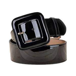 Nuevo Cinturón de Cuero Vacuno Versátil para Mujer, Estilo Europeo, Hebilla de Aleación con Pasador Grueso y Ancho, Color Negro y <span class=keywords><strong>Rojo</strong></span> - Product Image 6