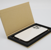 Boîte d'emballage cadeau en carton rigide avec couvercle et base, spécifications de la coque de téléphone avec logo personnalisé en gros