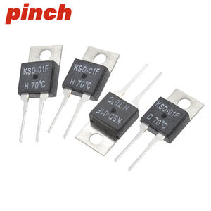 Interruptor de Control de Temperatura Pinch KSD-01F 70C Normalmente Cerrado para Dispositivos de Calefacción - Product Image 1