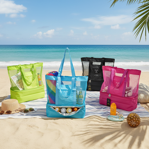 Sac isotherme de plage 15"X15" avec 36 compartiments, durable et pratique pour les activités de plein air, modèle 75767 - Product Image 3