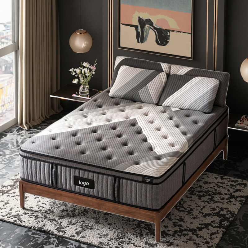 Luxury Orthopaedic Hybrid Mattress Black 13inch