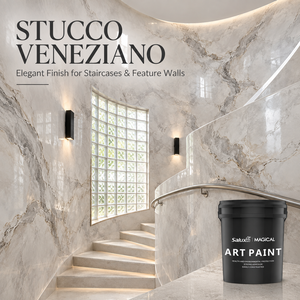 Revestimiento de Yeso <span class=keywords><strong>Veneciano</strong></span> Acrílico Líquido Mágico, Impermeable, para Paredes de Baño, Efecto Mármol - Product Image 5