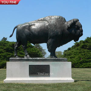 Statue de <span class=keywords><strong>taureau</strong></span> <span class=keywords><strong>Angus</strong></span> en bronze géométrique d'extérieur - Product Image 6