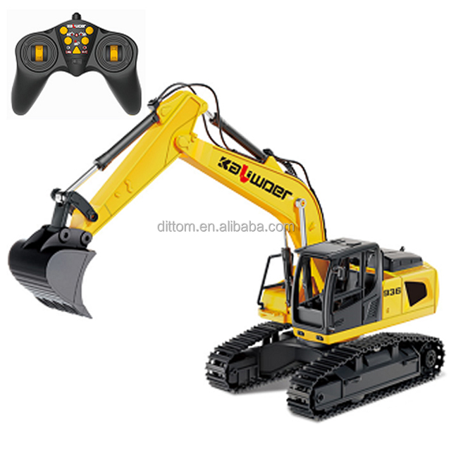 Huina KaLiwo 13510A 1/24 RC Semi-alloy Excavator 2.4G 11CH Grab Digger Engineering Model Truck With Lights