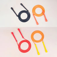 Corde à sauter personnalisée avec logo, corde à sauter en fil d'acier réglable, poignée antidérapante, entraînement cardio HIIT, entraînement de fitness à domicile