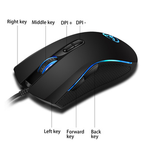 <span class=keywords><strong>Souris</strong></span> de jeu professionnelle 6400 DPI filaire 6 boutons LED optique USB <span class=keywords><strong>souris</strong></span> de jeu d'ordinateur <span class=keywords><strong>souris</strong></span> de jeu pour PC ordinateur <span class=keywords><strong>Gamer</strong></span> - Product Image 4