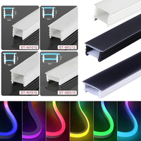 Support de tube néon LED flexible 5m 10m, étanche, découpable, facile à installer pour bandes lumineuses flexibles RGB CCT COB