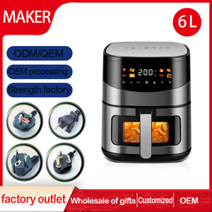 Gran capacidad 6L1500W Nueva pantalla digital Ventana visual Máquina <span class=keywords><strong>de</strong></span> freír francesa multifuncional <span class=keywords><strong>de</strong></span> acero inoxidable <span class=keywords><strong>Freidora</strong></span> <span class=keywords><strong>de</strong></span> <span class=keywords><strong>aire</strong></span> para el hogar - Product Image 3