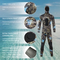 Combinaison de plongée Divista 3 mm en néoprène chromé, deux pièces, à cellules ouvertes, imperméable, coupe-vent, respirante, sans couture, pour la pêche sous-marine et la plongée