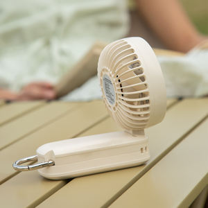 Mini Ventilador Portátil Recargable de Alta Calidad con Función de Refrigeración y Mosquetón, Cabezal Plegable - Product Image 6