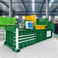 Presse à balles hydraulique horizontale entièrement automatique pour déchets de carton et vêtements usagés