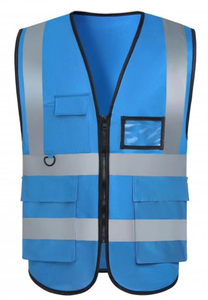 Giacca da lavoro riflettente di sicurezza ad alta visibilità giallo-verde con Logo personalizzabile e tuta di sicurezza da costruzione - Product Image 6