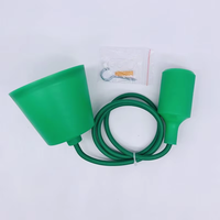 Kit de suspension moderne E27 avec cordon, en silicone multicolore, pour décoration DIY – Plusieurs choix de couleurs