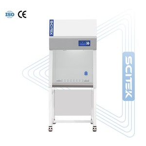 Gabinete de flujo laminar horizontal SCITEK Filtro HEPA Gabinete de flujo laminar de dos ventanas de vidrio lateral para laboratorio - Product Image 3