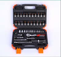 Outils de voiture professionnels 32 à 121 pièces, boîte de rangement, ensemble de clés à douilles, ensembles d'outils mécaniques