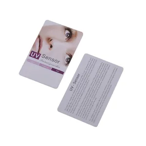 hot selling uv visiting card color change temperature and UV test cards