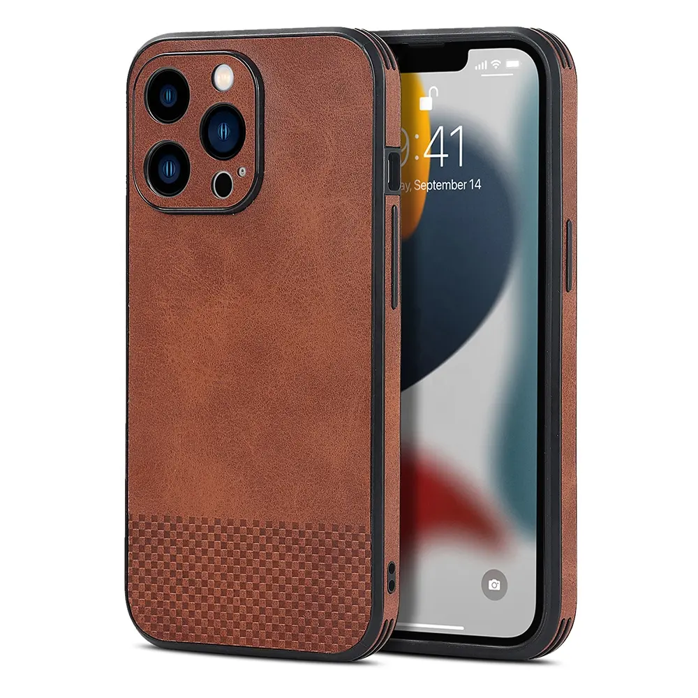 2022 Latest Designer PU Leather Phone Cover Compatible with iPhone 14 14plus 14pro 14pro max Case Custom Logo Phone Case