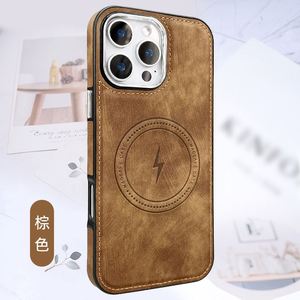 Funda de Teléfono de Alta Calidad en TPU y Cuero Sintético Resistente, con Carga Inalámbrica, para iPhone 16 Pro Max 15 Plus - Product Image 5