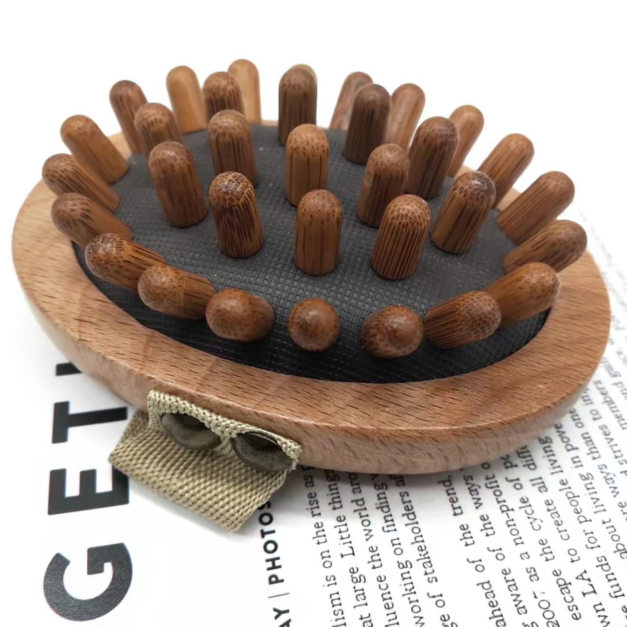 massage brush brown