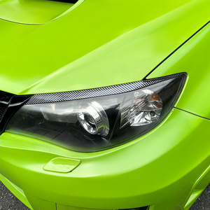 Autocollants pour phares de voiture, texture en Fiber de carbone noir piano, pour Subaru Impreza WRX STI 2007-14, autocollants adhésifs pour carrosserie - Product Image 2
