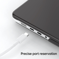 Étui pour ordinateur portable en plastique transparent cristal pour Macbook Air Pro 13 14 pouces M1 M2 M3 M4 puce modèle A2941 A2681