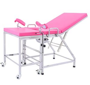 Epoxid beschichteter Edelstahl rahmen Frauen Geburtshilfe Arzt Untersuchung tisch Stuhl Bett Lieferung Bett - Product Image 2